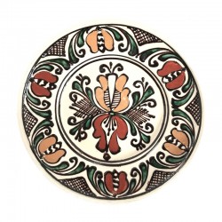 Farfurie din ceramică albă de Corund