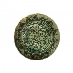 Farfuriuță din ceramică verde de Corund