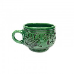 Corund green ceramic cup
