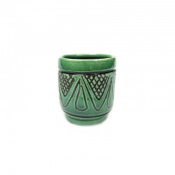 Corund green ceramic glass