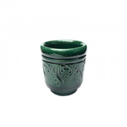 Păhărel din ceramică verde de Corund M5517