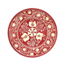 Corund red ceramic plate