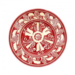 Corund red ceramic plate
