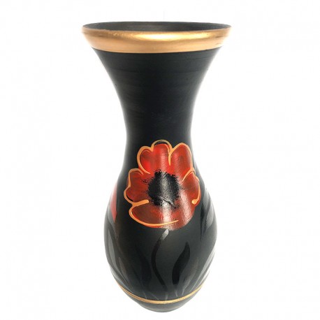 Vază pictată din ceramică neagră de Marginea M7536