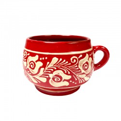 Ceașcă din ceramică roșie de Corund M8717