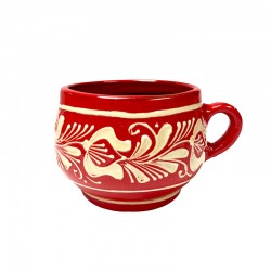 Ceașcă din ceramică roșie de Corund M8718