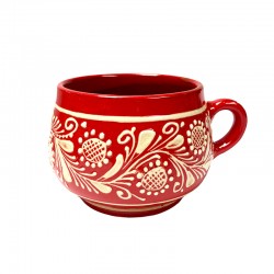 Ceașcă din ceramică roșie de Corund M8719